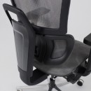 Кресло поворотное ENIGMA, серая сетка/алюминий (с подставкой для ног), коллекция AKSPRIME